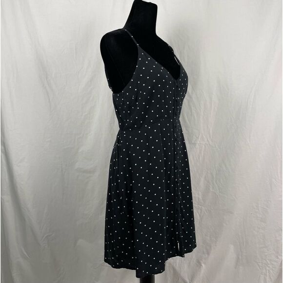 Abercrombie And Fitch Navy Blue Polka Dot Mini Dress - Women’s S - Picture 3 of 8